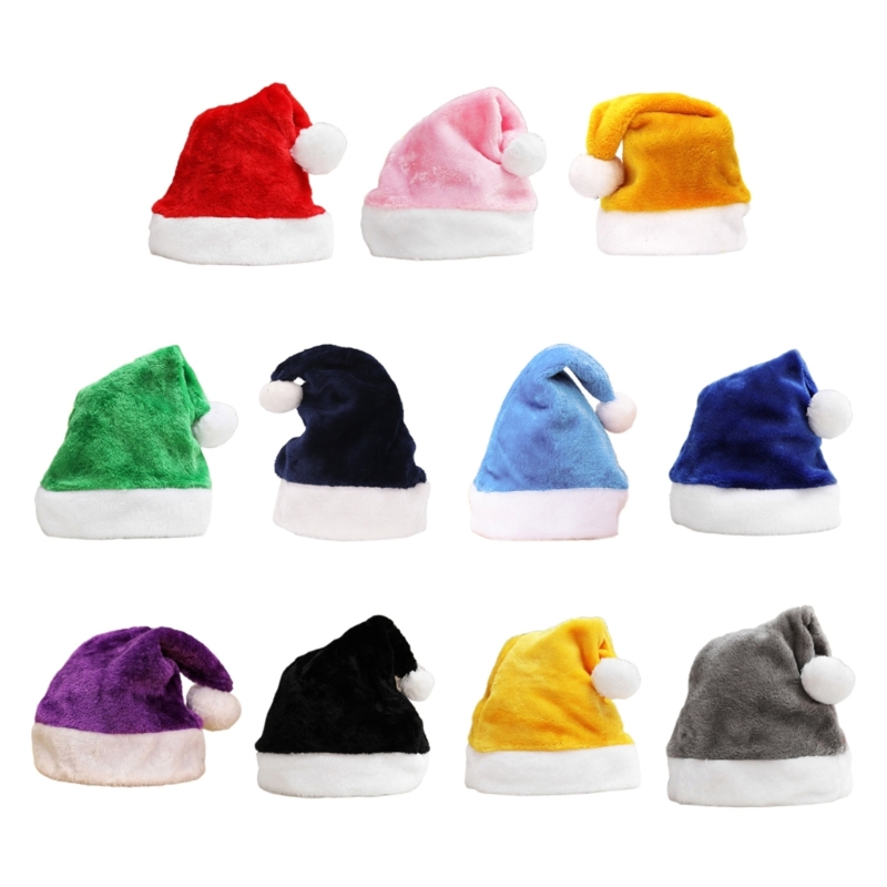 Santa Hat Plush - Y1UB Mũ ông già Noel sang