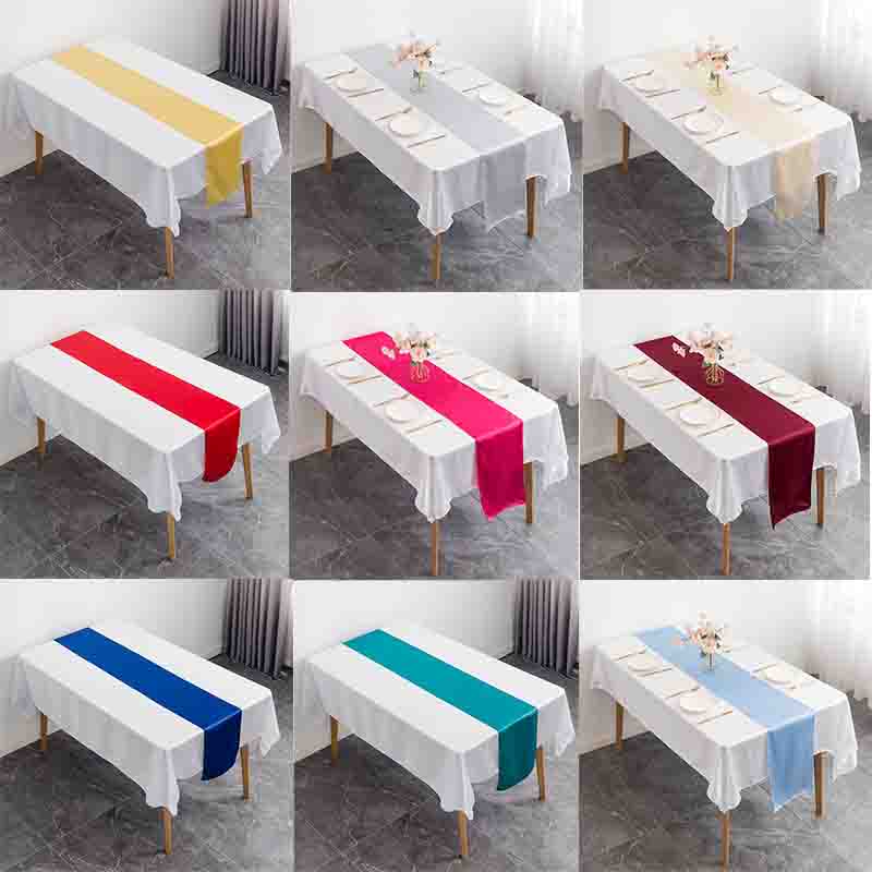 Christmas Table Runner - 12X108 Inch Satin Bàn Cưới Á