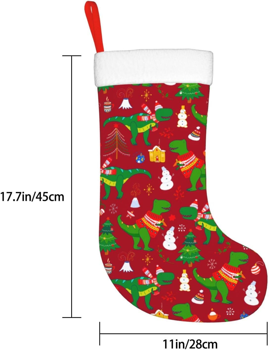 Cute Christmas Dinosaur Christ - đánh giá và giá Christmas Stocking Hanging