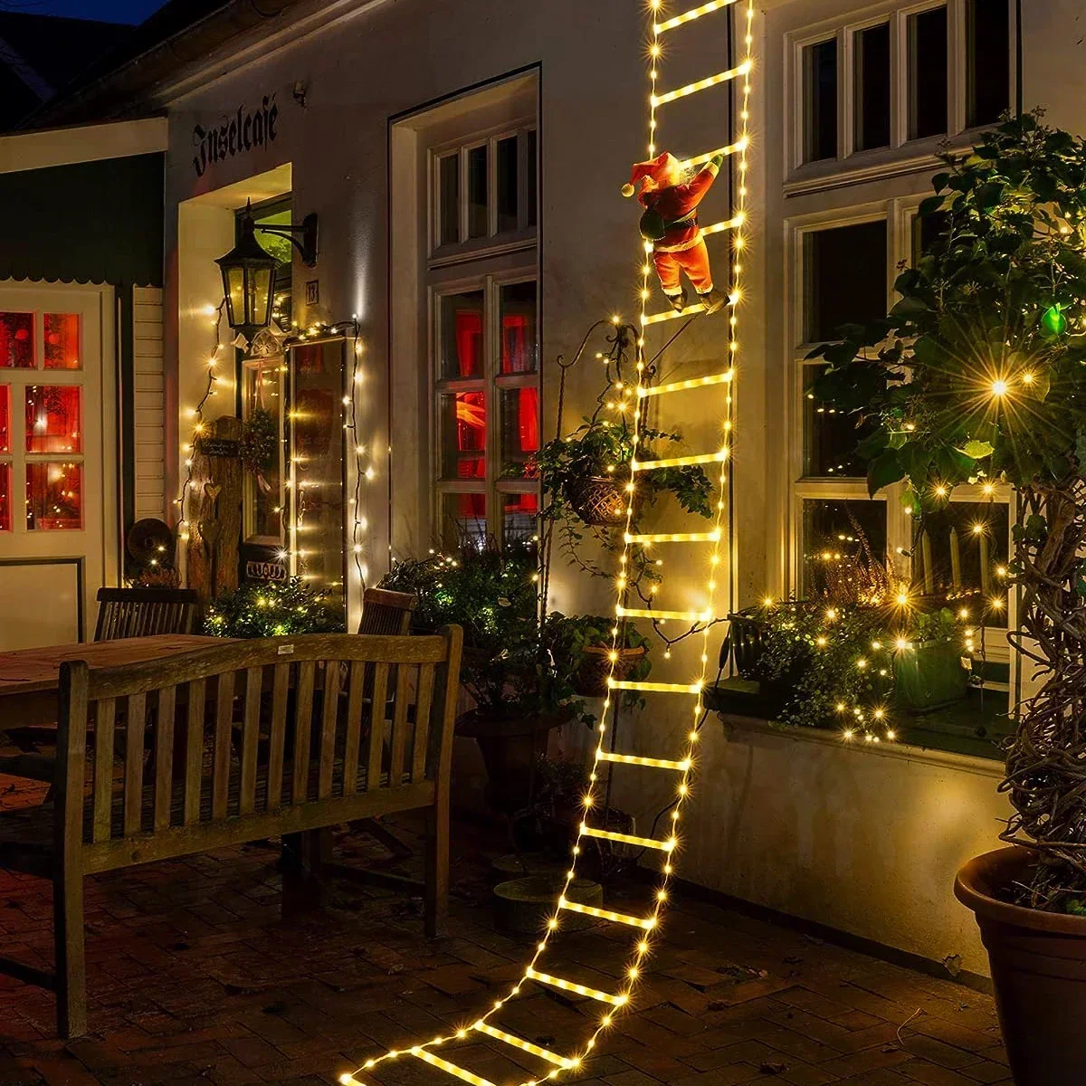 LED Ladder Light for Santa Cla - đánh giá và giá Christmas Lights Outdoor
