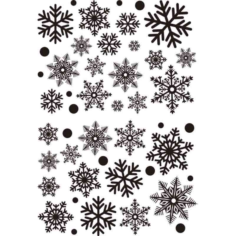 30pcs PVC Christmas Snowflakes - đánh giá và giá Snowflake Window Decal