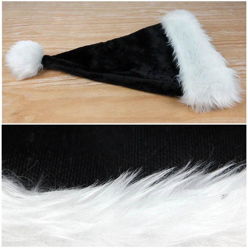 Unisex Xmas Black Plush Christ - đánh giá và giá Santa Hat Plush
