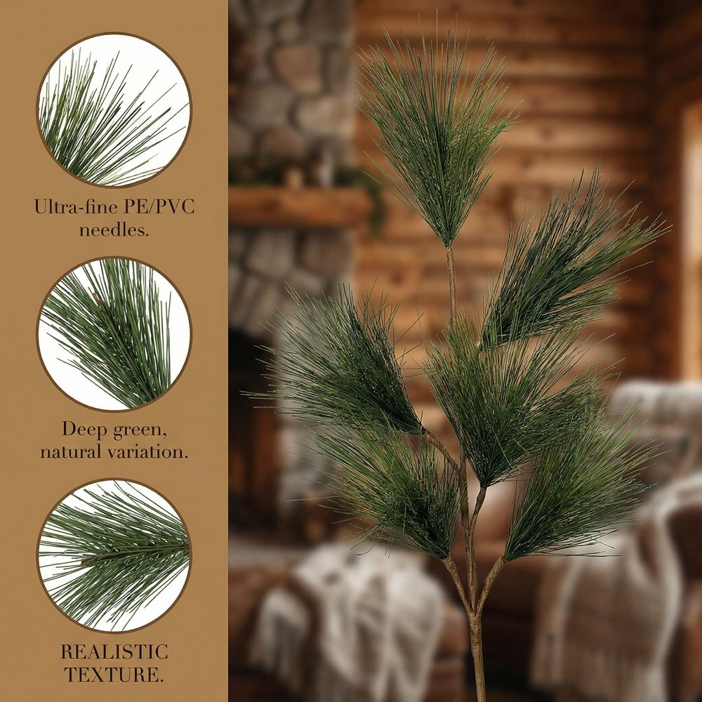 Realistic Artificial Pine Bran - đánh giá và giá Christmas Tree Artificial