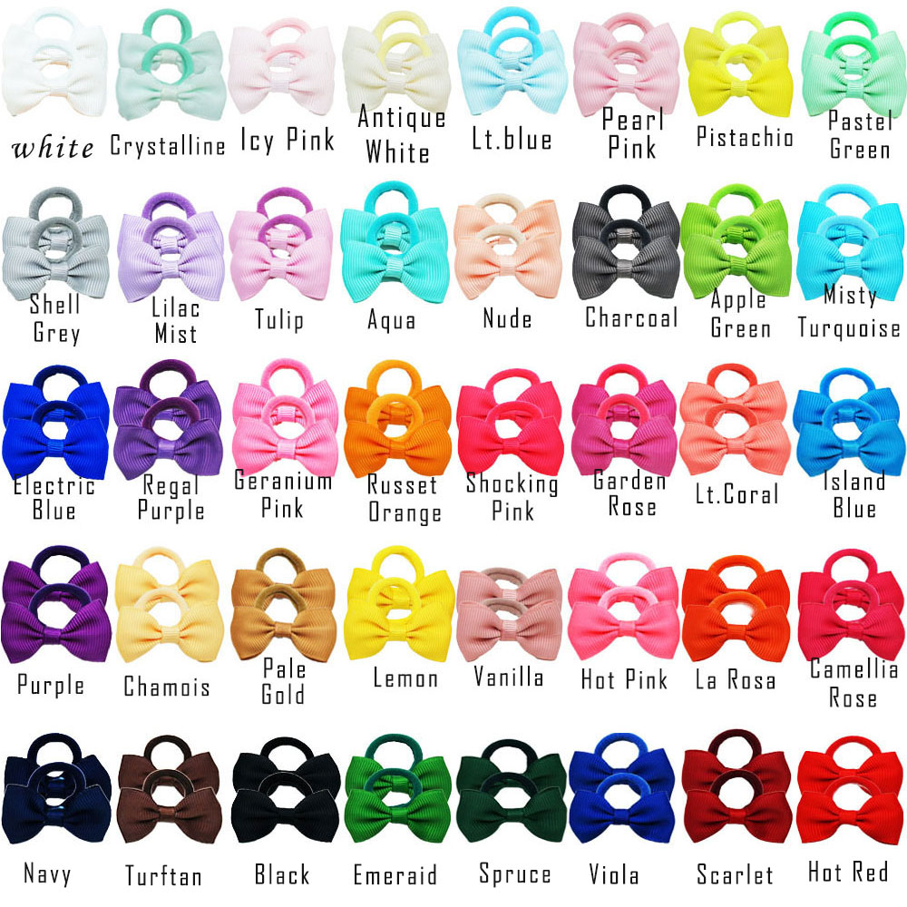 40/60/80 Baby Girls Hair Ties  - đánh giá và giá Ribbon Bow Gift