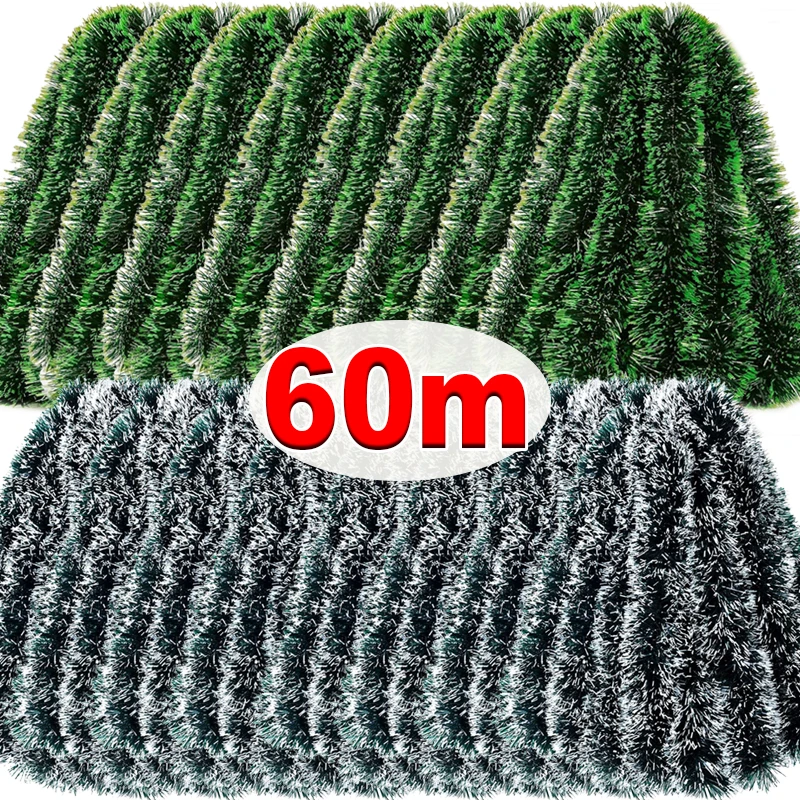60/4m Christmas Tinsel Ribbons - đánh giá và giá Tinsel Garland Decoration