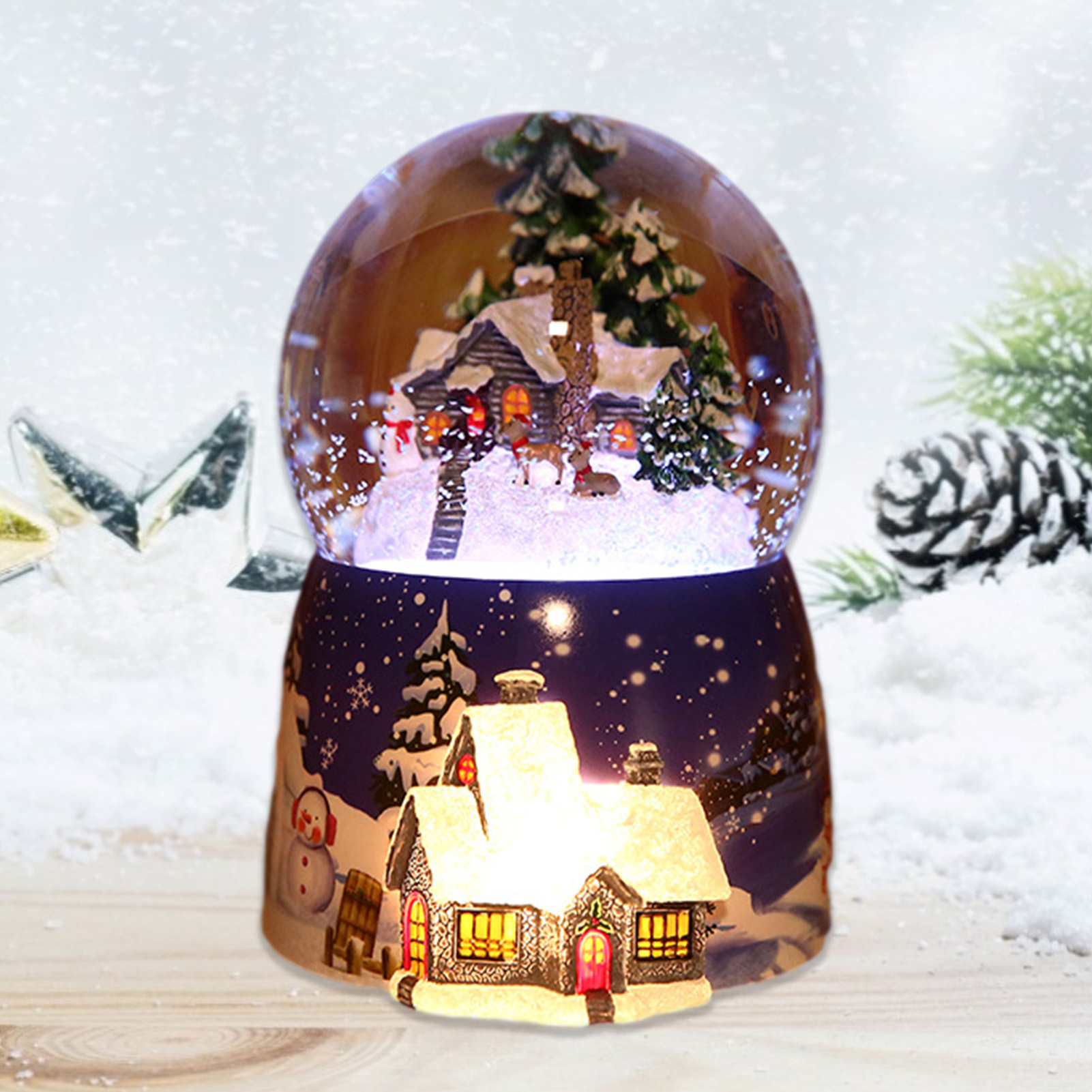1 Cái Nhựa Hộp Nhạc Quả Cầu Ph - đánh giá và giá Snow Globe Musical