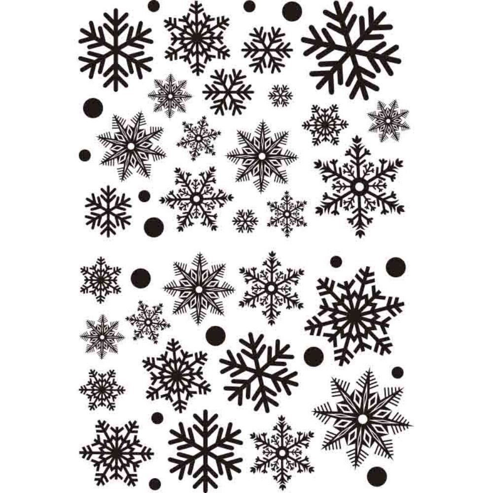 30pcs PVC Christmas Snowflakes - đánh giá và giá Snowflake Window Decal