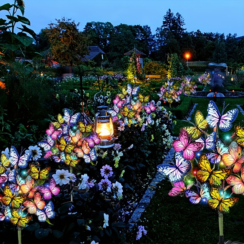Solar LED Butterfly Garden Lig - đánh giá và giá Christmas Lights Outdoor