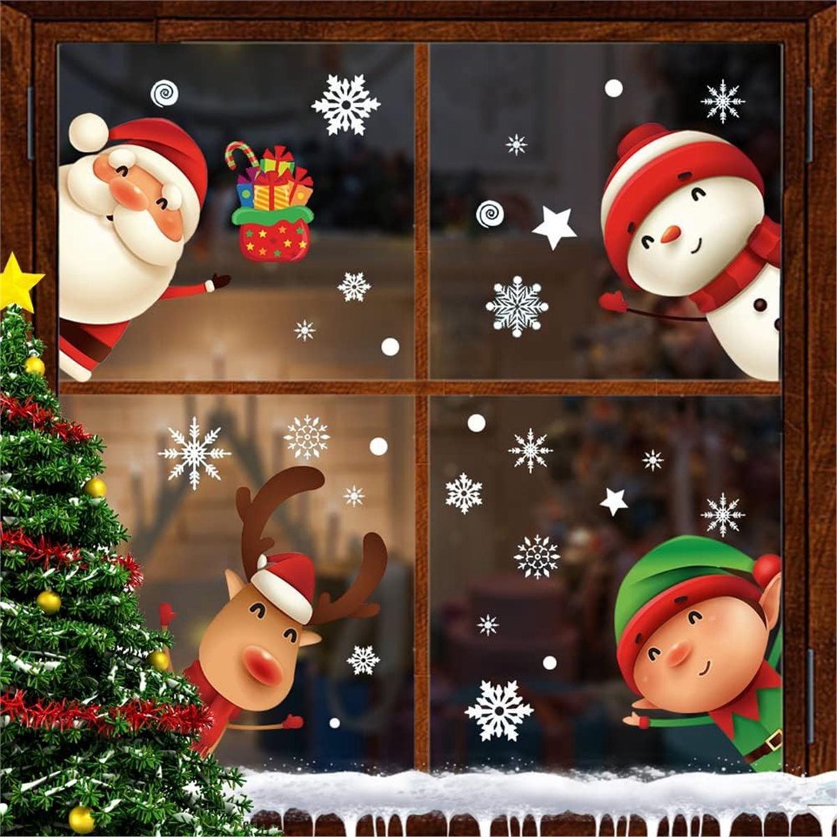 New arrival  80PCS Christmas S - đánh giá và giá Snowflake Window Decal