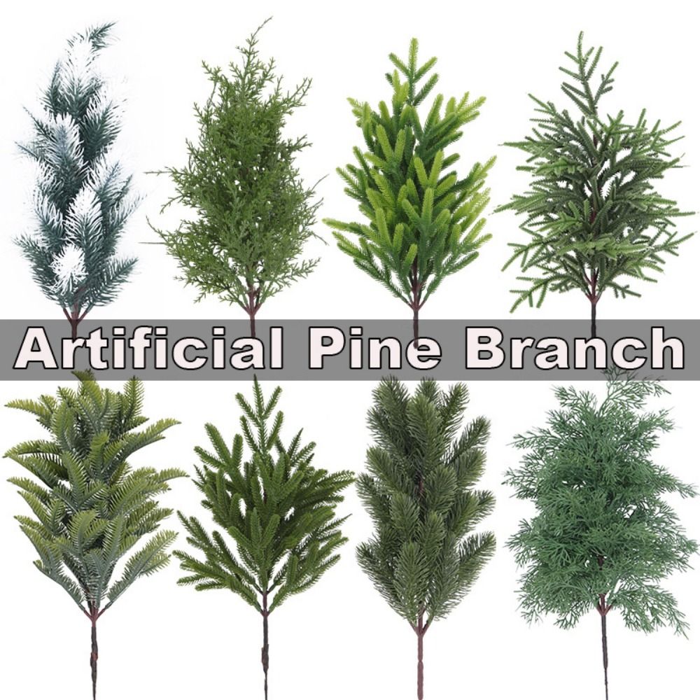 Green Artificial Pine Branch C - đánh giá và giá Christmas Wreath Fake