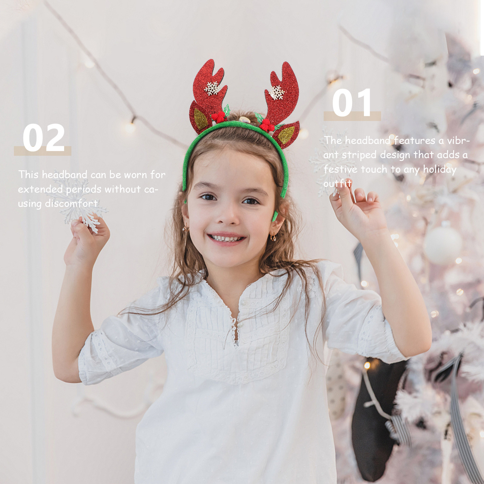 Christmas Deer Antlers Headban - đánh giá và giá Reindeer Antlers Headband
