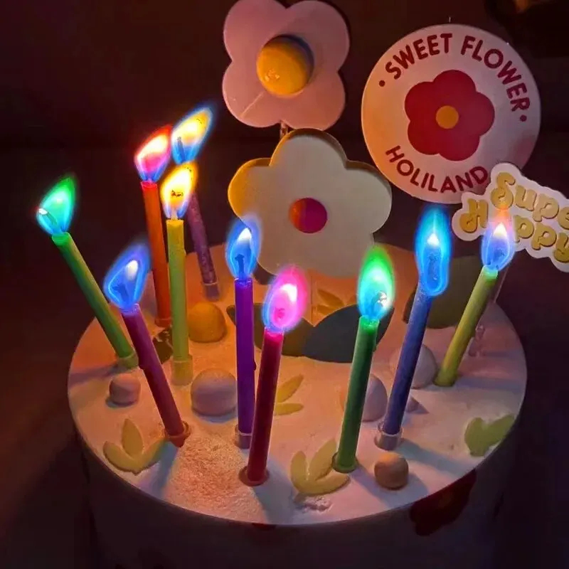 6/12Pcs Multicolor Cake Candle - đánh giá và giá Holiday Candle Set