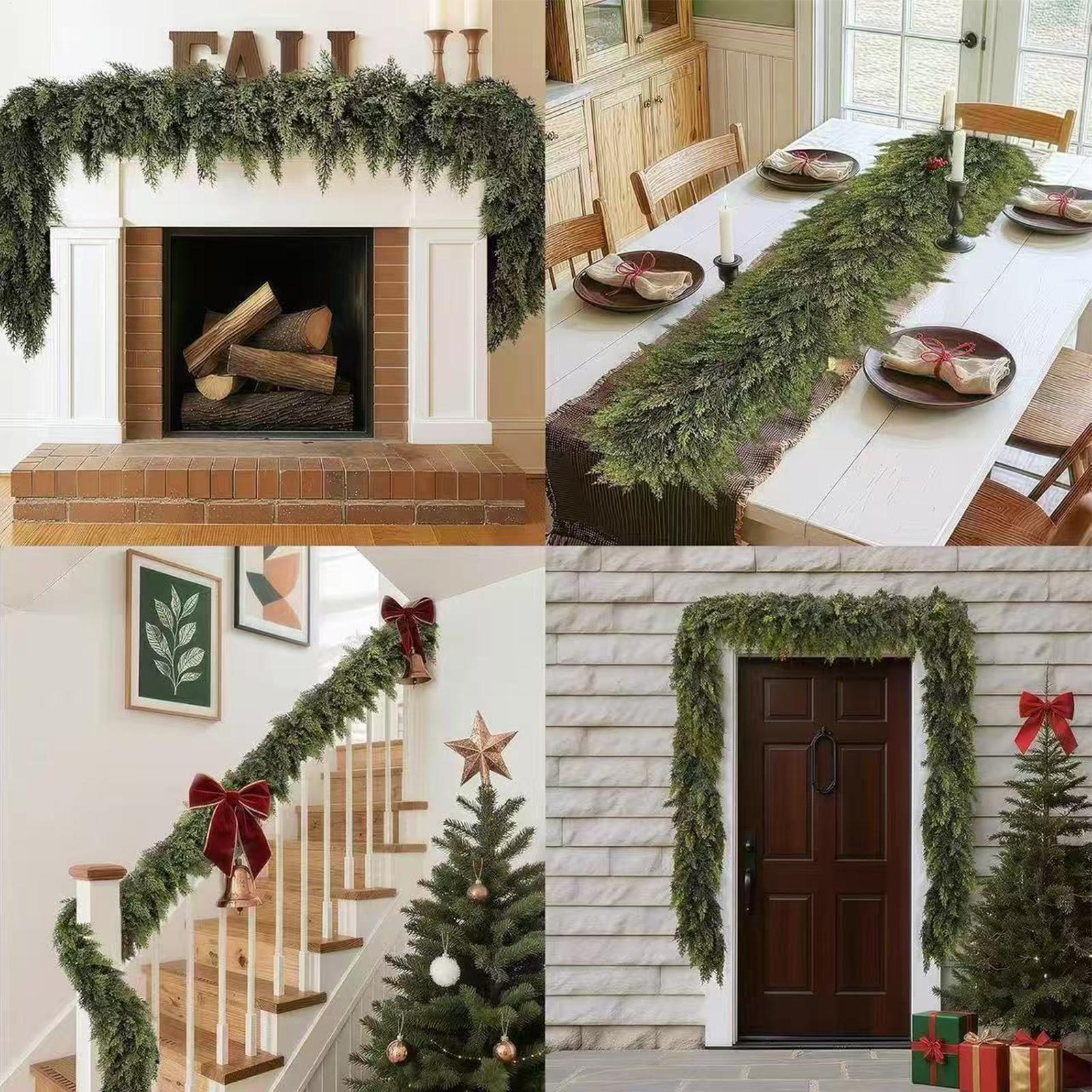 Christmas Garlands Artificial  - đánh giá và giá Christmas Wreath Fake
