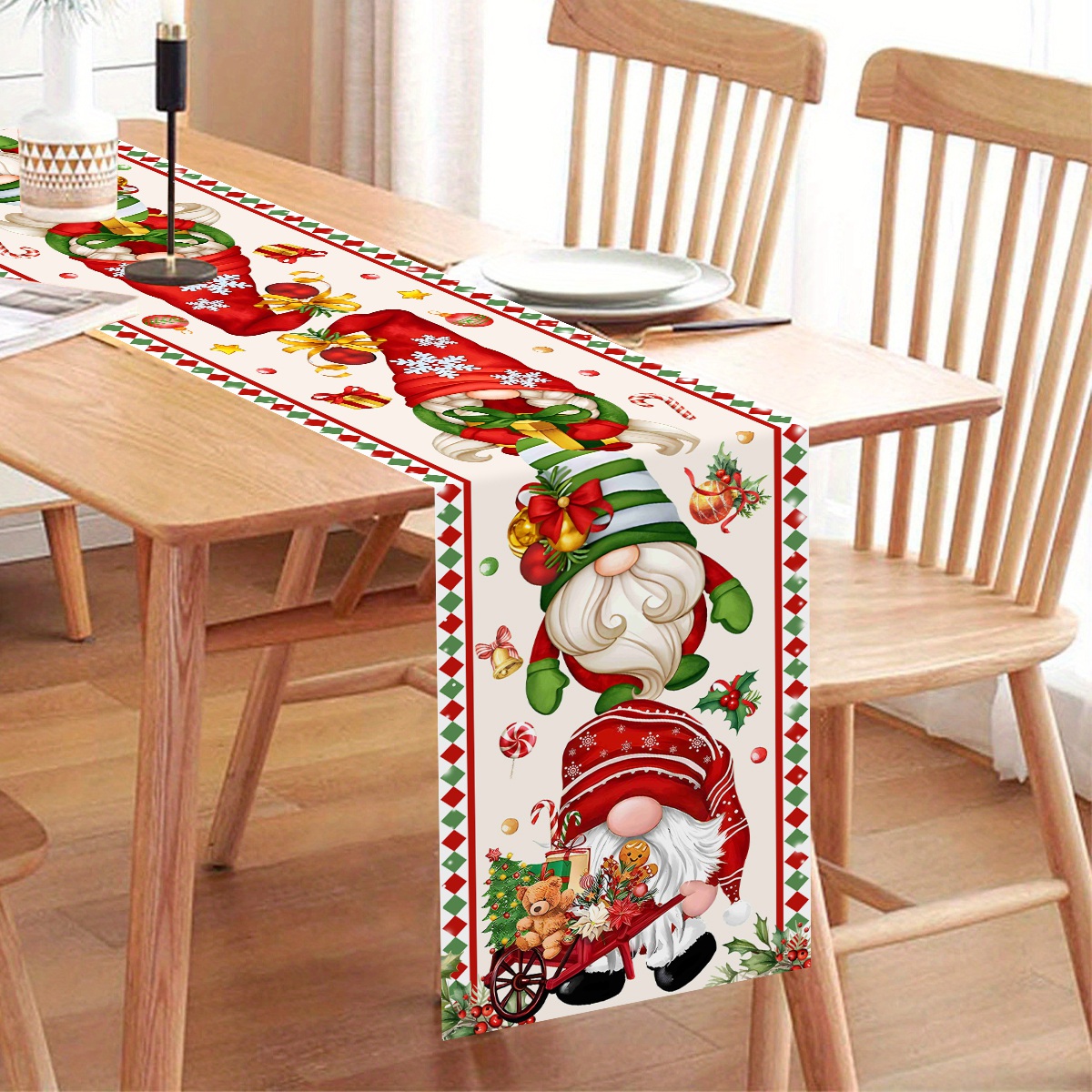 Christmas Table Runner Faceles - đánh giá và giá Christmas Table Runner