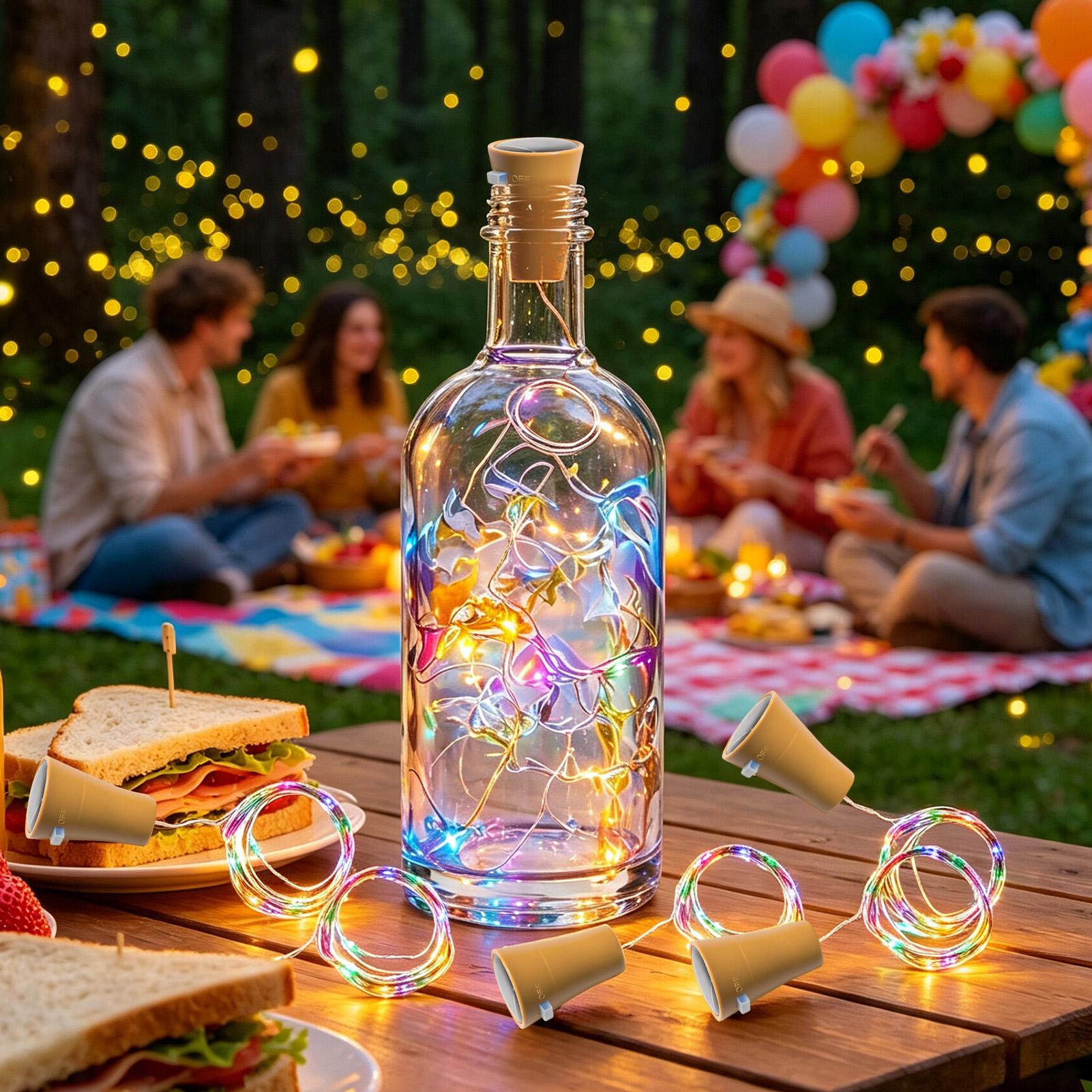 Solar Wine Bottle Lights LED W - đánh giá và giá Led Fairy String Lights