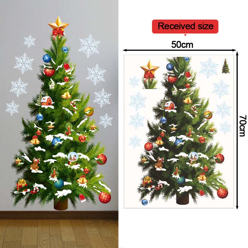 Cây Giáng Sinh Dán Tường Decal - đánh giá và giá Snowflake Window Decal