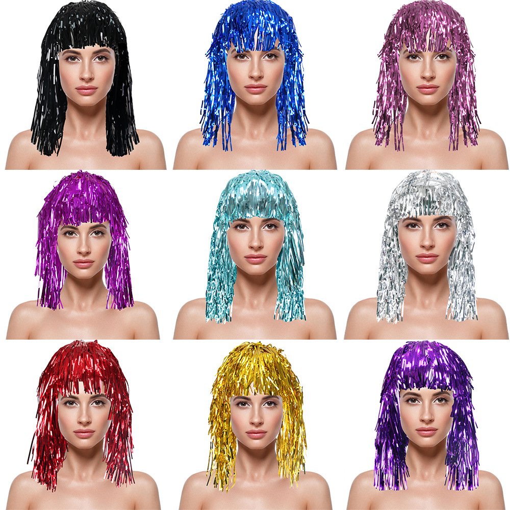 Cosplay Disco Wig Foil Tinsel  - đánh giá và giá Tinsel Garland Decoration