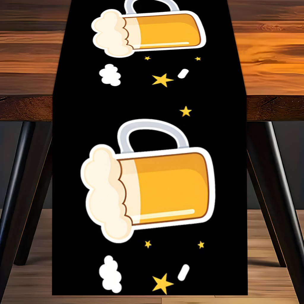 1pc 2D Flat Printed Table Runn - đánh giá và giá Christmas Table Runner