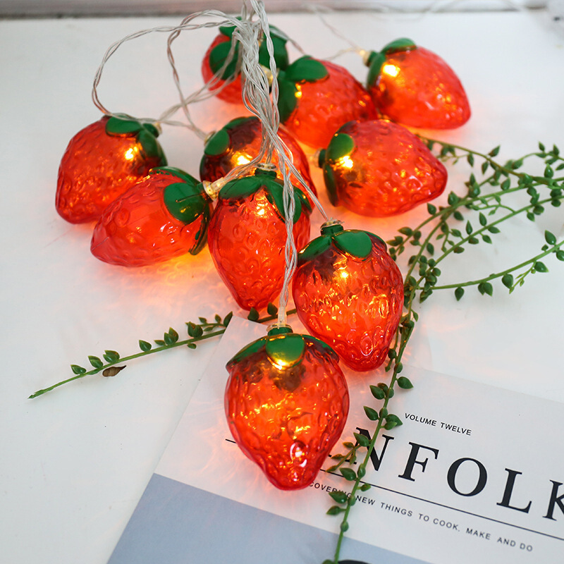 6.5FT 10LEDS Strawberry String - đánh giá và giá Led Fairy String Lights