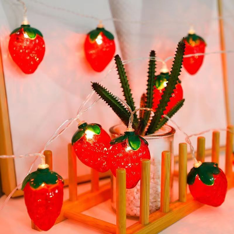 6.5FT 10LEDS Strawberry String - đánh giá và giá Led Fairy String Lights