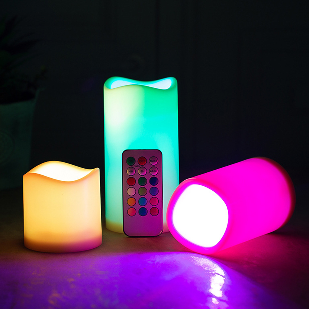 3pcs/ Set LED Flameless Flicke - đánh giá và giá Holiday Candle Set