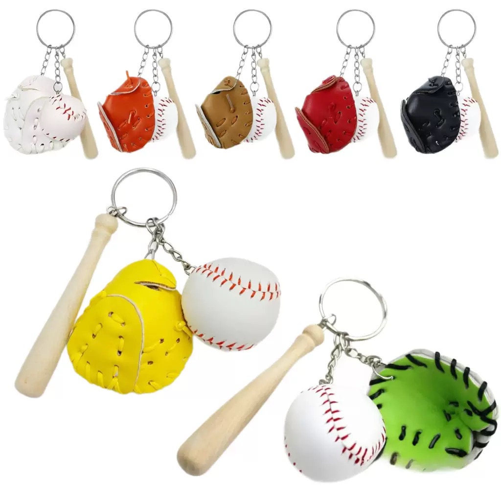 2CM Baseball Keychain 3Pcs Set - đánh giá và giá Ornament Ball Set