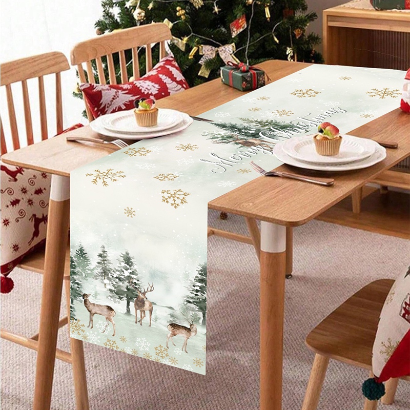 Christmas Table Runner Merry C - đánh giá và giá Christmas Table Runner