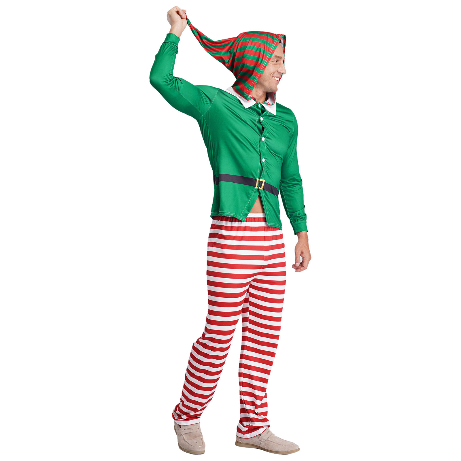 Mens Christmas Elf Pajamas Par - đánh giá và giá Elf Costume Christmas