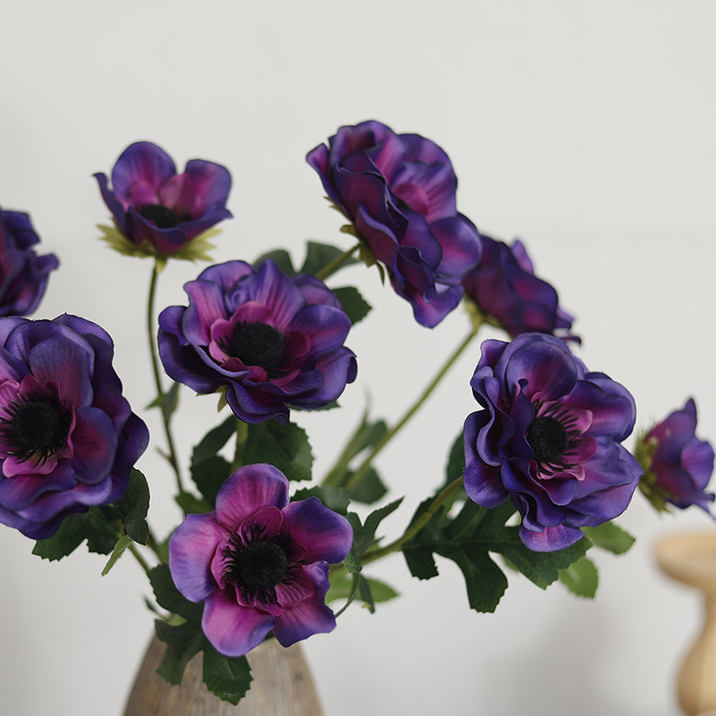 New 3 Heads Anemone Fake Flowe - đánh giá và giá Christmas Wreath Fake