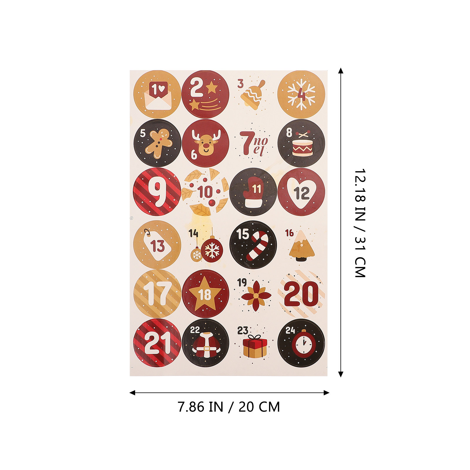 10 Sheets Christmas Decoration - đánh giá và giá Advent Calendar Gift