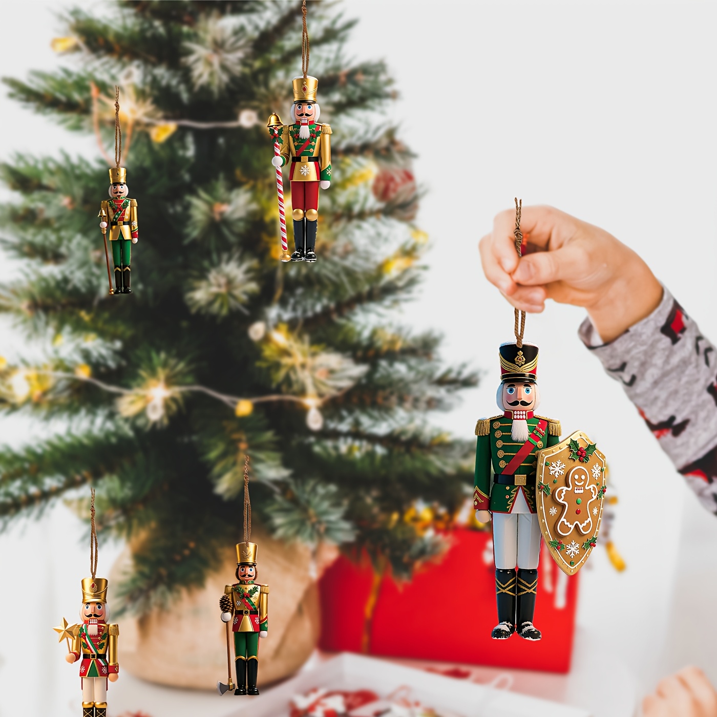 12pcs 2D Flat Wooden Christmas - đánh giá và giá Nutcracker Figurine