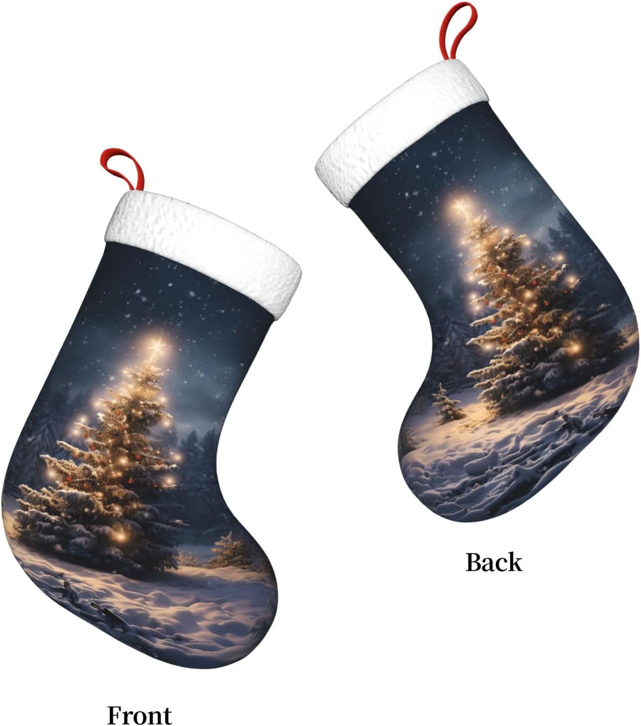 Christmas Tree Snow gift Stock - đánh giá và giá Christmas Stocking Hanging