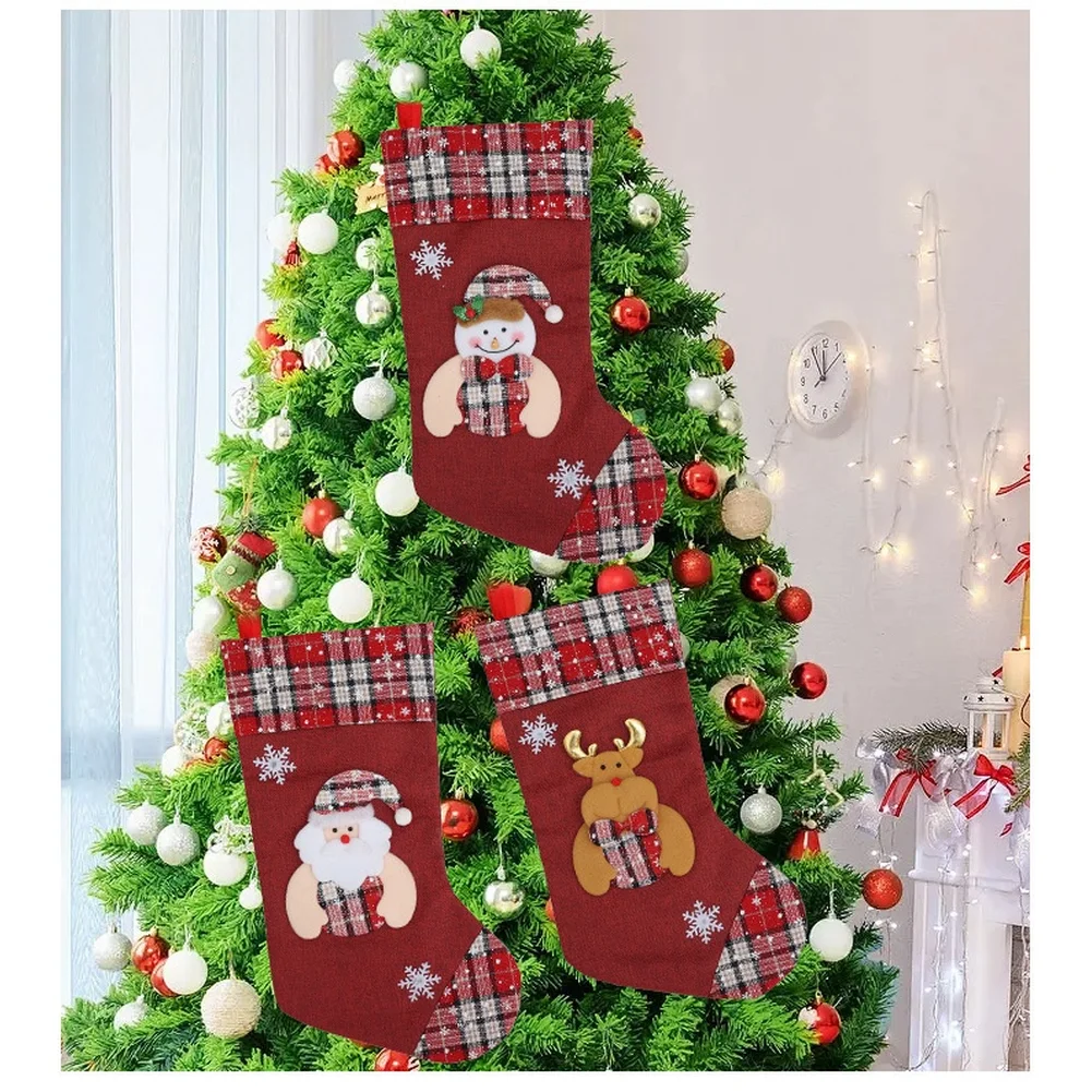 1pcs Christmas Stocking Presen - đánh giá và giá Christmas Stocking Hanging