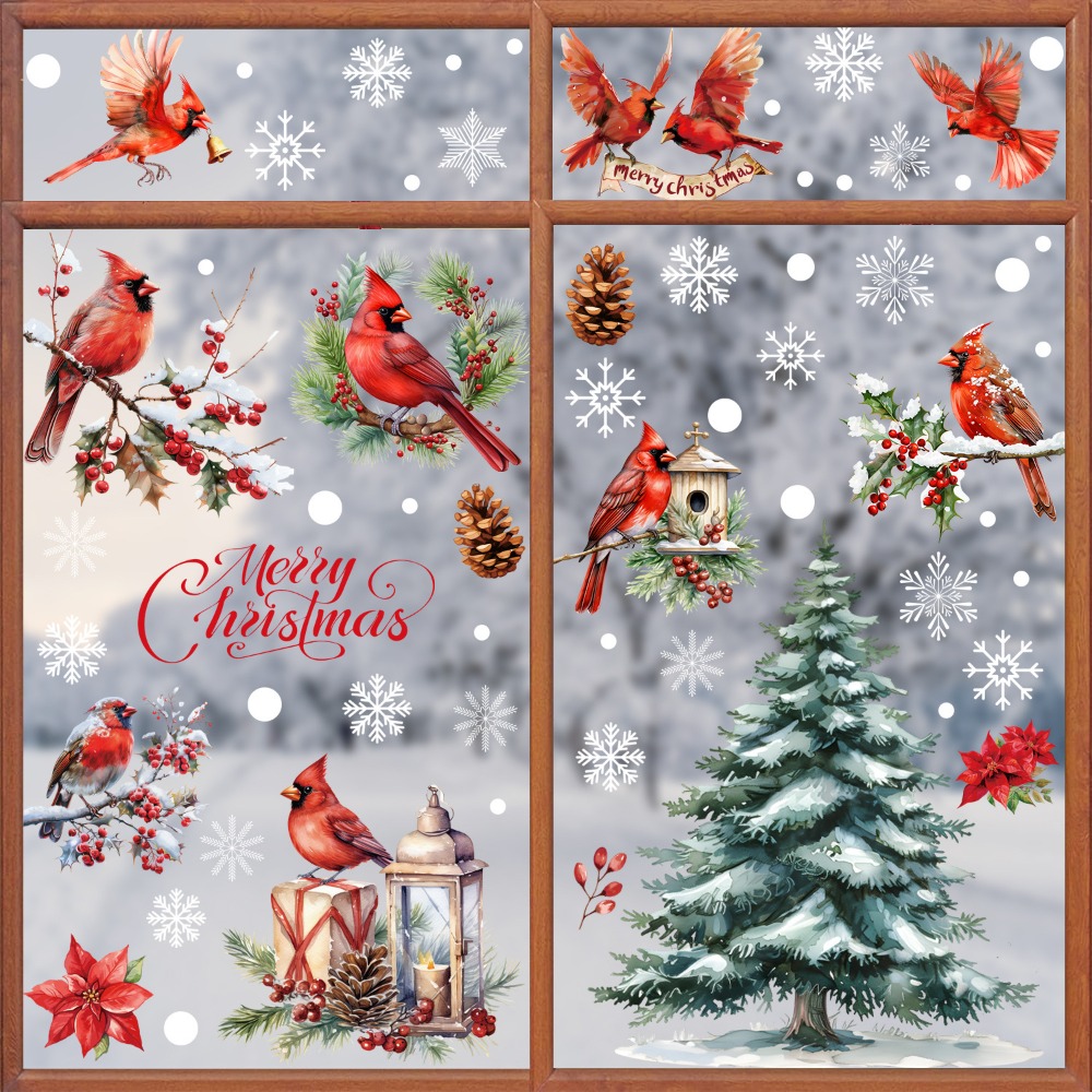 9pcs Christmas Window Decals C - đánh giá và giá Snowflake Window Decal