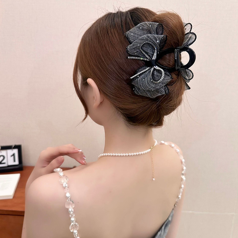 New Elegant Mesh Bow Hair Clip - đánh giá và giá Ribbon Bow Gift