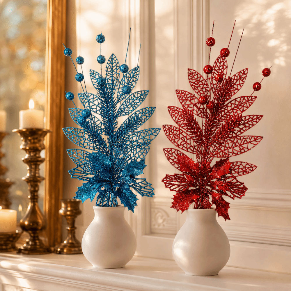 2pcs Red Artificial Berry Bran - đánh giá và giá Christmas Tree Artificial