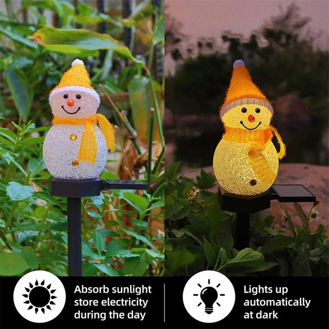 Christmas Snowman Solar Garden - đánh giá và giá Christmas Lights Outdoor