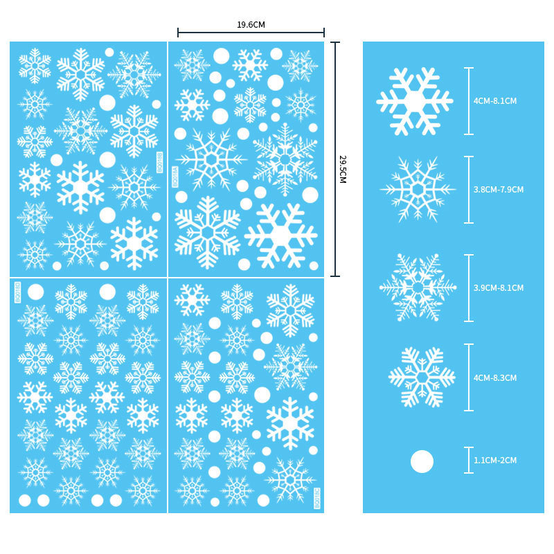Removable Christmas PVC Static - đánh giá và giá Snowflake Window Decal