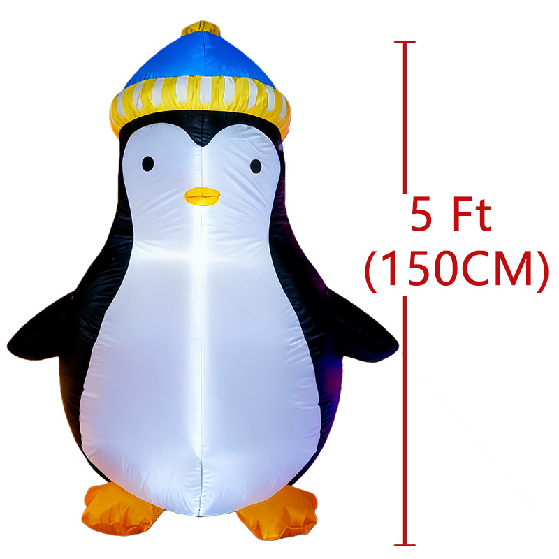 1.5M Christmas Penguin Inflata - đánh giá và giá Christmas Lights Outdoor