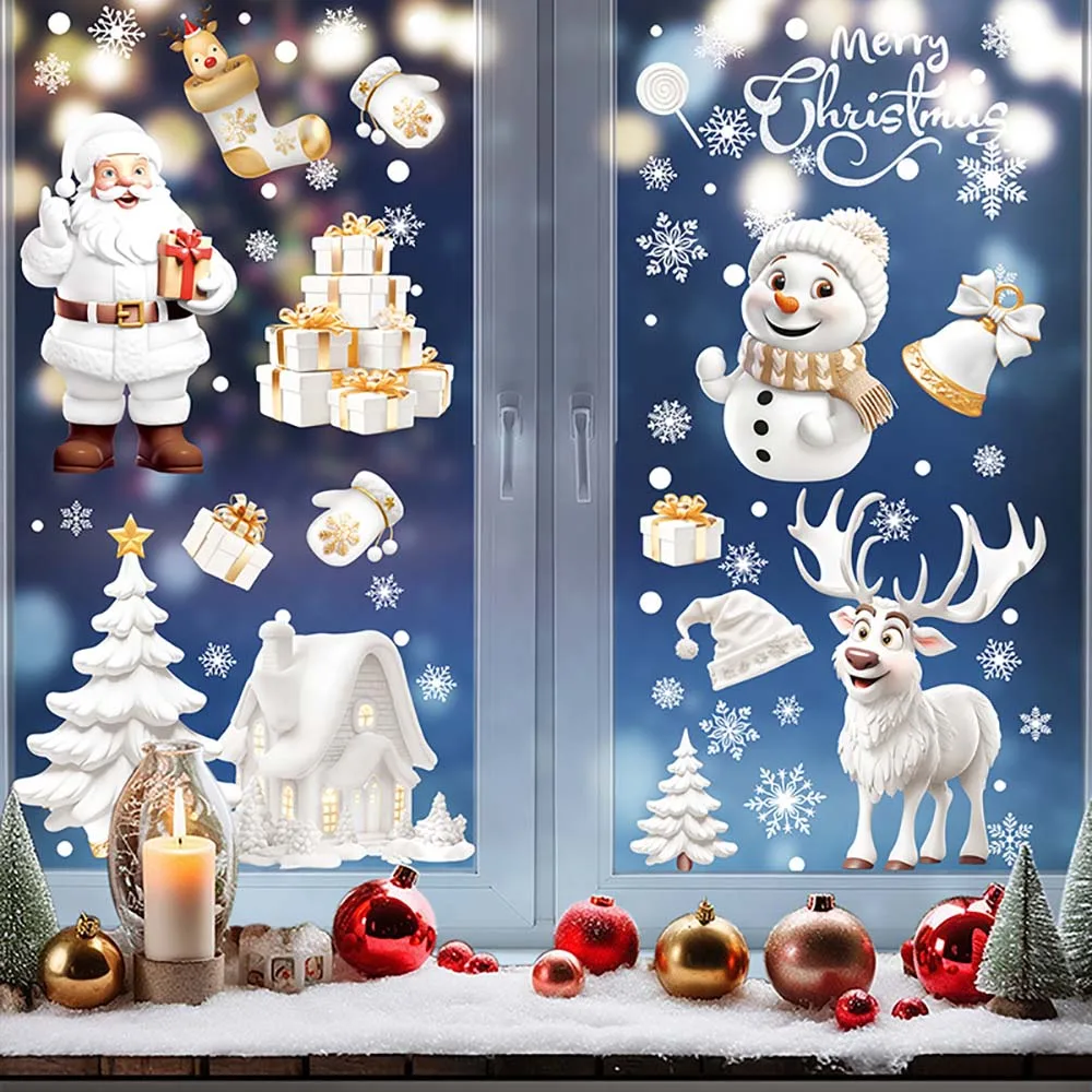 9pcs/set Christmas Window Stic - đánh giá và giá Snowflake Window Decal