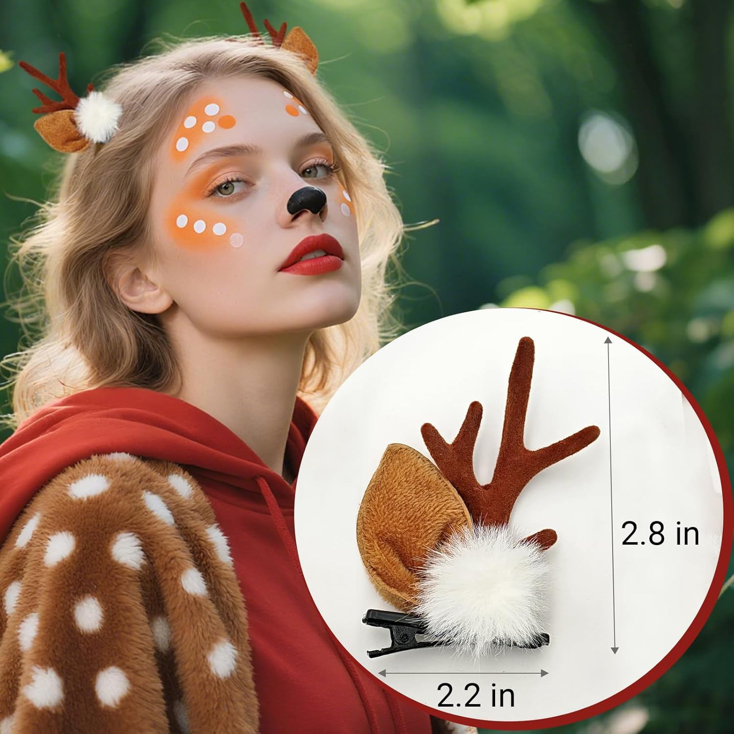 1/2Pairs Small Deer Ears Antle - đánh giá và giá Reindeer Antlers Headband