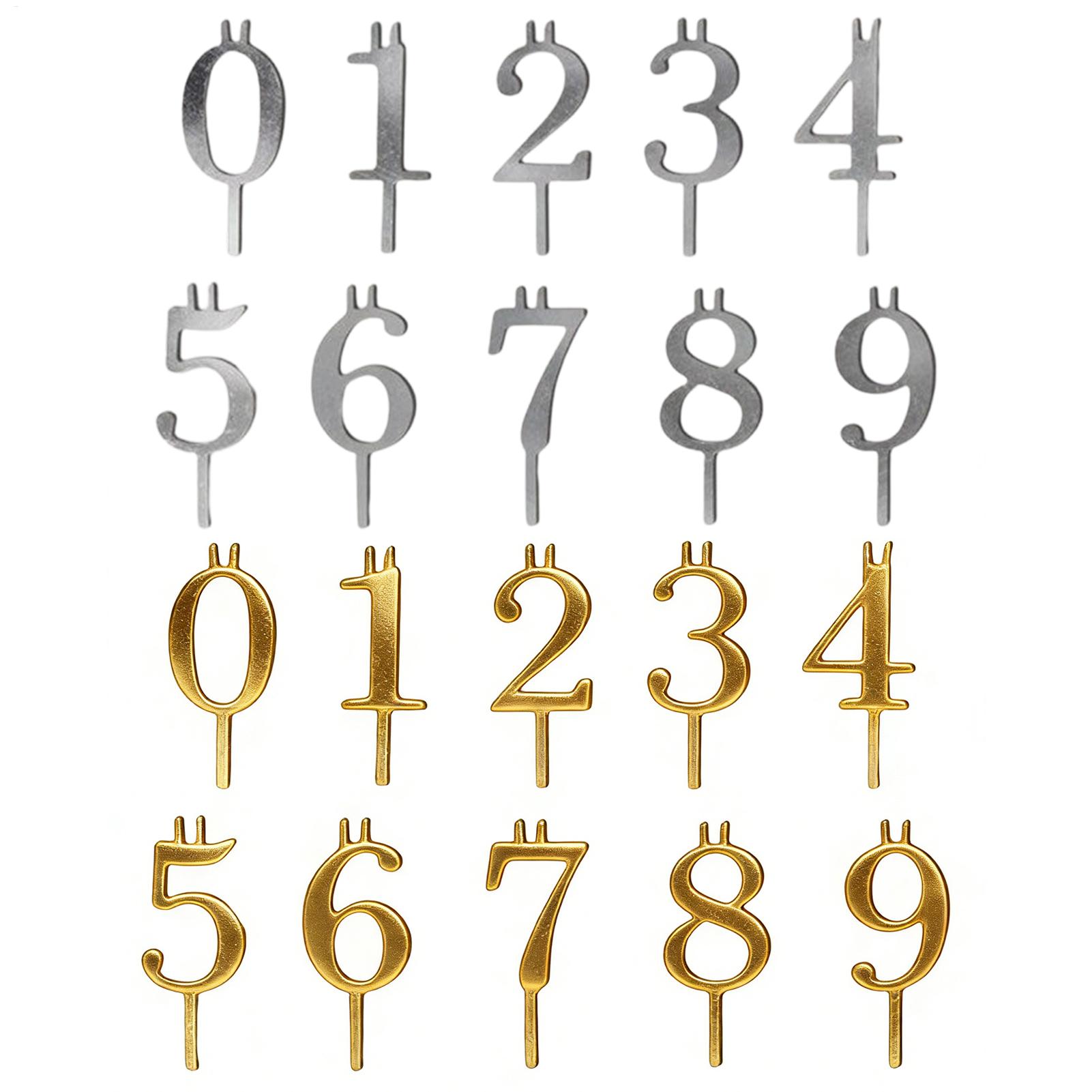 10pcs 0-9 Number Cake Toppers  - đánh giá và giá Holiday Candle Set