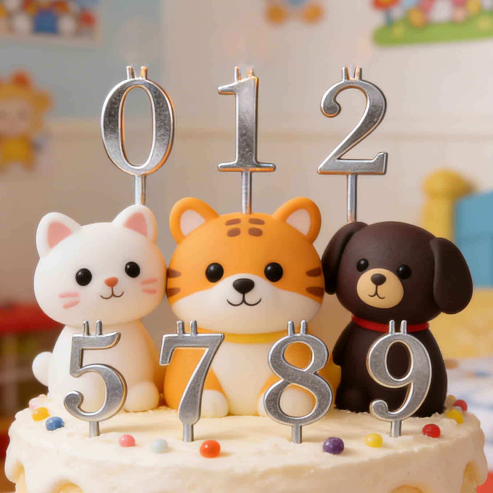 10pcs 0-9 Number Cake Toppers  - đánh giá và giá Holiday Candle Set